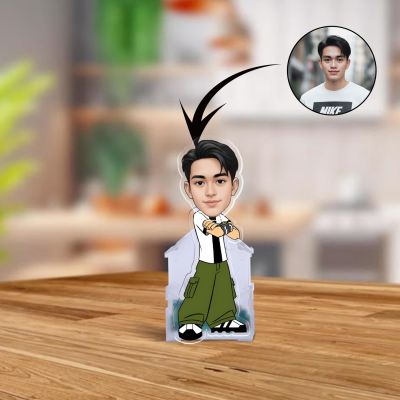 Acrylic Ben10 Theme Cartoon Battery Powered Funny Face Caricature with Shaking Head Feature Bobblehead Figurine for Car Dashboard, Office Table,Home Decor Gift for Kids & Ben10 Lovers